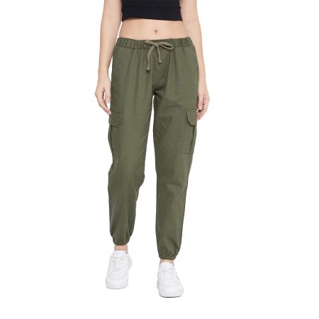 Cotton Blend Jogger Pants