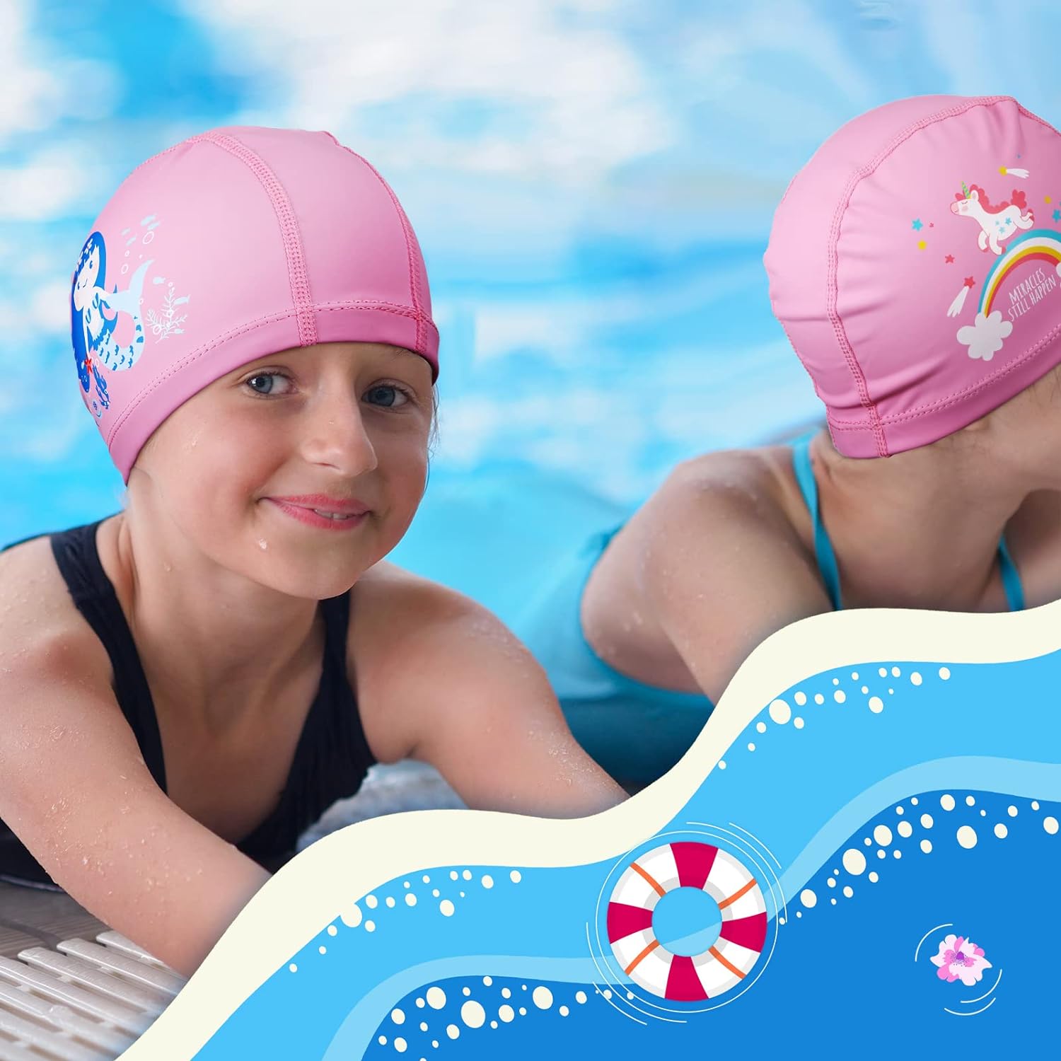 Waterproof Bathing Swim Cap - Image 2